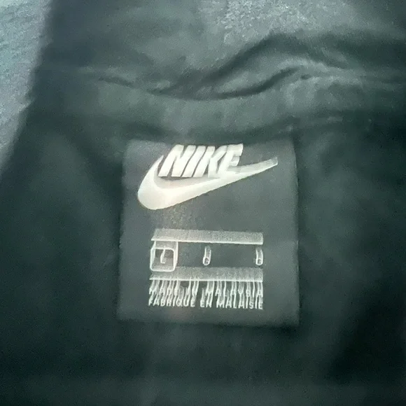 Nike Black Long Sleeve mock turtleneck flare, peplum top. Youth large. - Picture 3 of 5